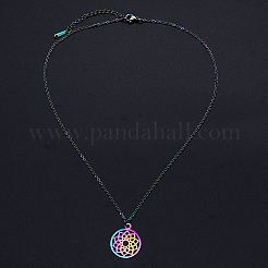 201 Stainless Steel Pendants Necklaces&nbsp;LS-NJEW-S105-JN638