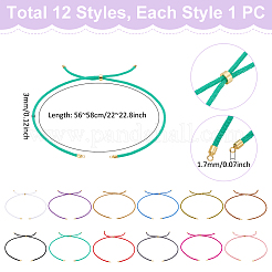 12Pcs 12 Colors Nylon Cords Necklace Making&nbsp;AJEW-UN0002-40
