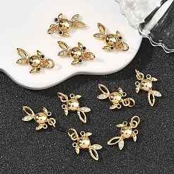 SHEGRACE Brass Cubic Zirconia Charms&nbsp;XGRQ3P512-586G