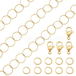 1M 304 Stainless Steel Ring Rolo Chains&nbsp;STAS-TA0006-32