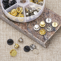 Brass Brooch Findings&nbsp;KK-TA0008-04