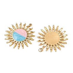 304 Stainless Steel Enamel Pendants&nbsp;STAS-G364-14G