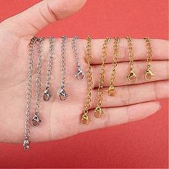10 Strands 10 Style 304 Stainless Steel Chain Extender&nbsp;STAS-SZ0001-64