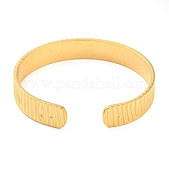 304 Stainless Steel Open Cuff Bangles&nbsp;BJEW-K230-01G-04