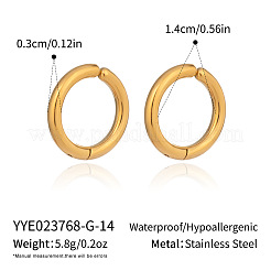 304 Stainless Steel Ring Clip-on Earrings&nbsp;ID1413-2