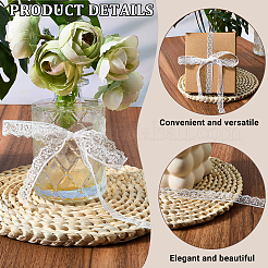 Polyester Lace Triming Ribbons&nbsp;OCOR-WH20050-028A