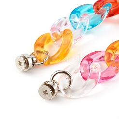 Acrylic Curb Chain Phone Case Chain&nbsp;HJEW-JM00504-04