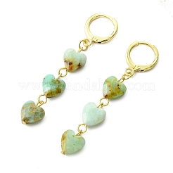 Gemstone Leverback Dangle Earrings for Women&nbsp;EJEW-JE07282