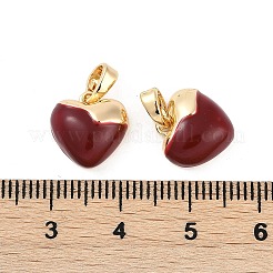 Brass Enamel Charms&nbsp;KK-U043-07G