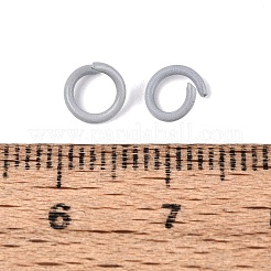 Spray Painted Iron Open Jump Rings&nbsp;IFIN-T017-04C-17