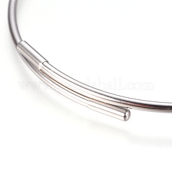 Non-Tarnish Adjustable 304 Stainless Steel Bangles Making&nbsp;MAK-F227-33-P