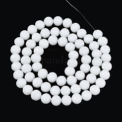 Opaque Solid Color Glass Bead Strands&nbsp;GLAA-R095-P10mm-01