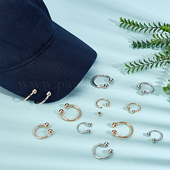 12Pcs 6 Styles Alloy C Shape Clasps for Hat&nbsp;FIND-PH0028-76