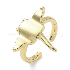 Brass Cuff Rings&nbsp;RJEW-H256-23G