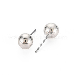 CCB Plastic Ball Stud Earrings for Women&nbsp;EJEW-S213-01I-F06B-RS