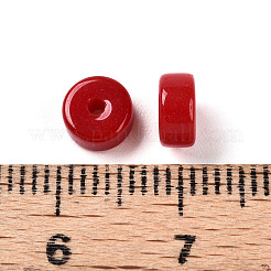 Opaque Solid Color Glass Beads&nbsp;GLAA-N007-6x3mm-A08