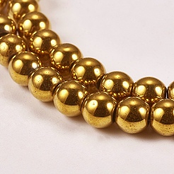 Electroplate Non-magnetic Synthetic Hematite Beads Strands&nbsp;X-G-J169A-6mm-04