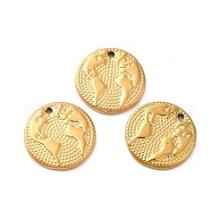 Ion Plating(IP) 304 Stainless Steel Pendants&nbsp;STAS-Q001-14G