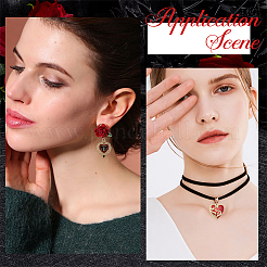 10 Styles Alloy Enamel Pendants&nbsp;ENAM-SC0005-60