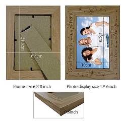 MDF Photo Frames&nbsp;DJEW-WH0110-001