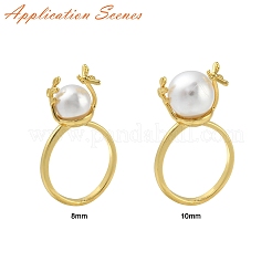 Brass Cuff Ring Settings&nbsp;KK-K297-15G