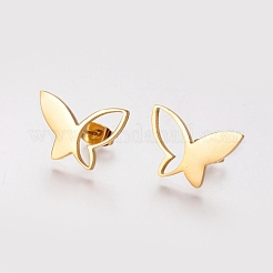 304 Stainless Steel Ear Studs&nbsp;EJEW-I233-01G