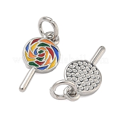 Brass Enamel Pendants&nbsp;KK-B170-19P