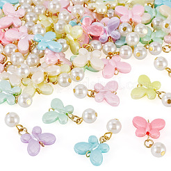 Opaque Acrylic Butterfly Pendants&nbsp;PALLOY-TA00317