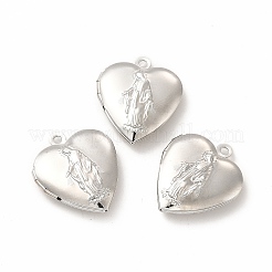 Brass Locket Pendants&nbsp;ZIRC-M120-02P