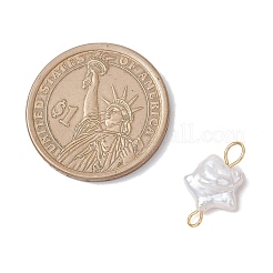 Natural Keshi Pearl Connector Charms&nbsp;PALLOY-JF04243-01