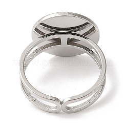 304 Stainless Steel Enamel Open Cuff Rings for Women&nbsp;RJEW-F166-48P-01