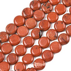 Natural Red Jasper Beads Strands&nbsp;G-L648-B04-15mm