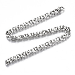 Brass Cable Chains Necklace Making&nbsp;MAK-N034-004B-P