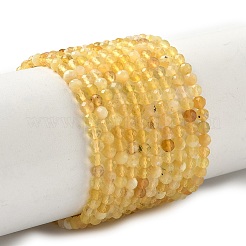 Natural Yellow Opal Beads Strands&nbsp;G-F509-07-3mm-02