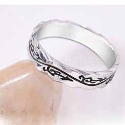 Dragon Pattern 201 Stainless Steel Finger Rings for Men&nbsp;FS-WG77ECB-02