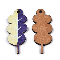 Printed Basswood Pendants&nbsp;WOOD-N006-57