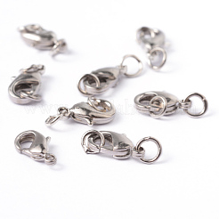 Brass Lobster Claw Clasps with Jump Rings&nbsp;EC901-NFLFP