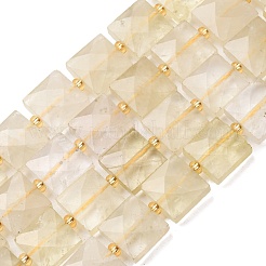 Heated Natural Lemon Quartz Beads Strands&nbsp;G-F839-A13-01