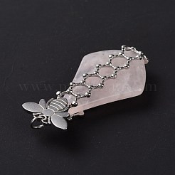 Natural Rose Quartz Pendants&nbsp;G-C243-03P