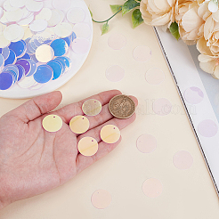 Iridescent PVC Paillette/Sequins Pendants&nbsp;PVC-GO0001-02B