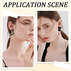 40Pcs 4 Styles Alloy Stud Earrings Findings&nbsp;EJEW-SP0001-10