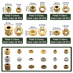 900Pcs 18 Styles Tibetan Style Alloy Spacer Beads Sets&nbsp;TIBEB-PH0005-12