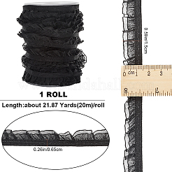 1 Roll 2-Layer Nylon Pleated Elastic Lace Trim&nbsp;OCOR-GF0003-73B