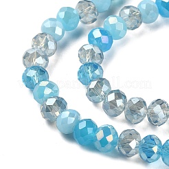 Electroplate Glass Beads Strands&nbsp;EGLA-YW0002-D05