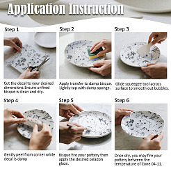 Paper Ceramic Decals&nbsp;DIY-WH0729-034
