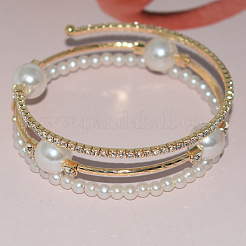Iron Alloy Rhinestone Bangles&nbsp;WGEC1B5-02