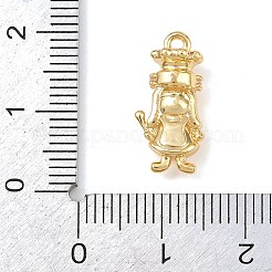 Brass Micro Pave Clear Cubic Zirconia Pendants&nbsp;KK-G545-07G