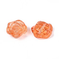 Baking Paint Transparent Glass Beads&nbsp;DGLA-N018-01H
