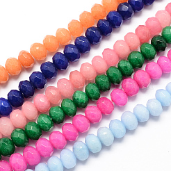 Natural White Jade Beads&nbsp;X-G-R171-4x6mm-M
