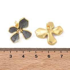 Brass Enamel Stud Earrings for Women&nbsp;KK-CBA760A-11G-02
